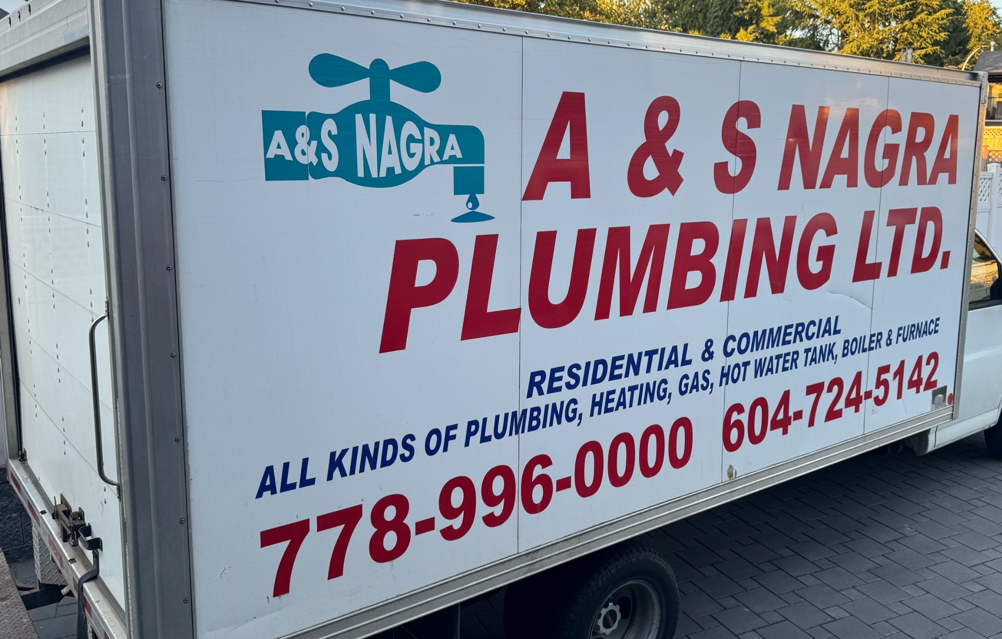 A&S Nagra Plumbing Ltd. service truck